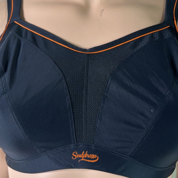 Sculptresse High Impact Underwire Sports Bra Black 40G 9441 - Picture 5 of 8